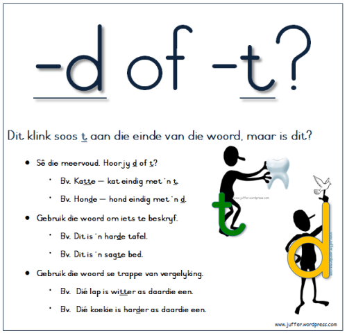 d en t aan die einde